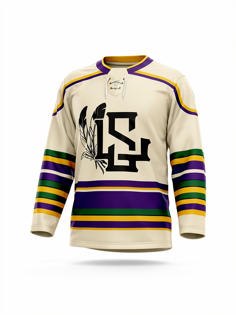 Stay Lucky - Hockey Jersey(Mardi Gras Edition)